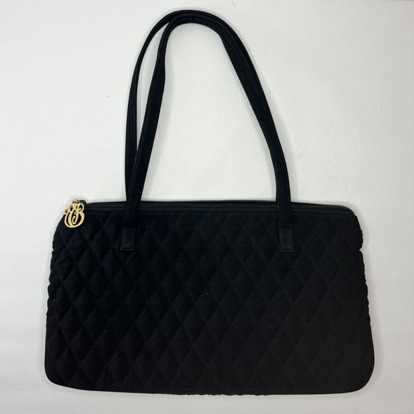 Vera Bradley Handbags - GUC Pristine Vera Bradley Quilted Shoulder Bag W/Gold Logo Accent Zip